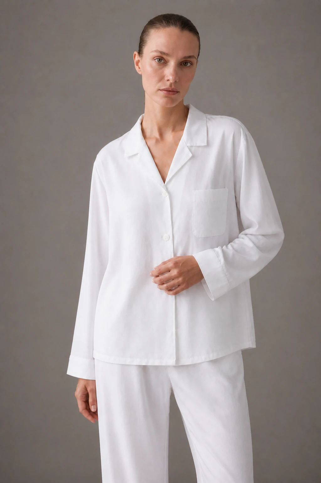 Pigiama da donna Timeless in raso bianco