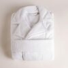 Bathrobe with notched collar
